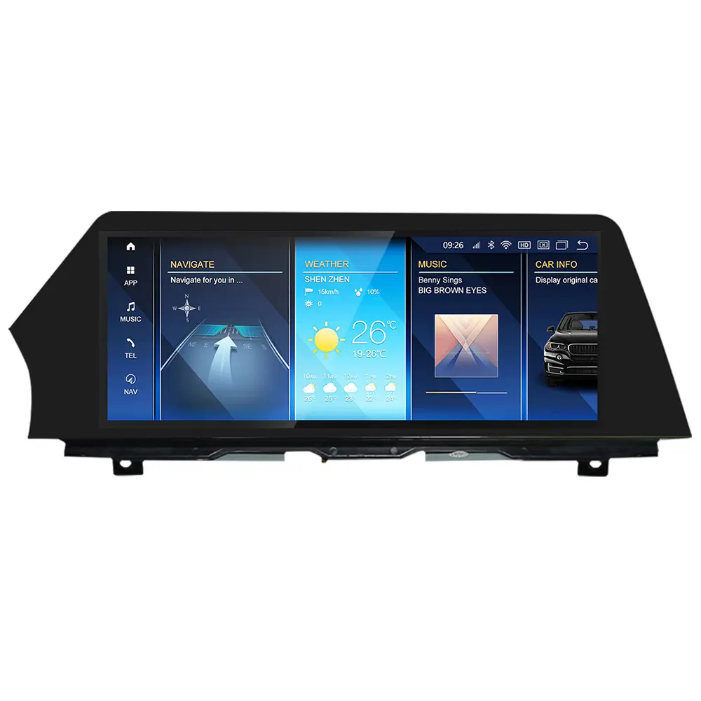 MEKEDE Blue Ray экран Android 12 система 12,5 дюймовый экран 8 + 128 Гб 1920*720 HD Автомобильный GPS-навигатор для BMW 5 серии (F10) NBT