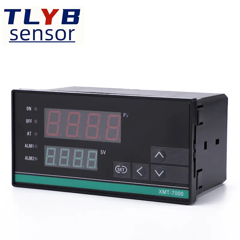 Regulador de temperatura eletrônico digital, termostato digital lcd XMT-7411 220v controle digital termostato k pt100