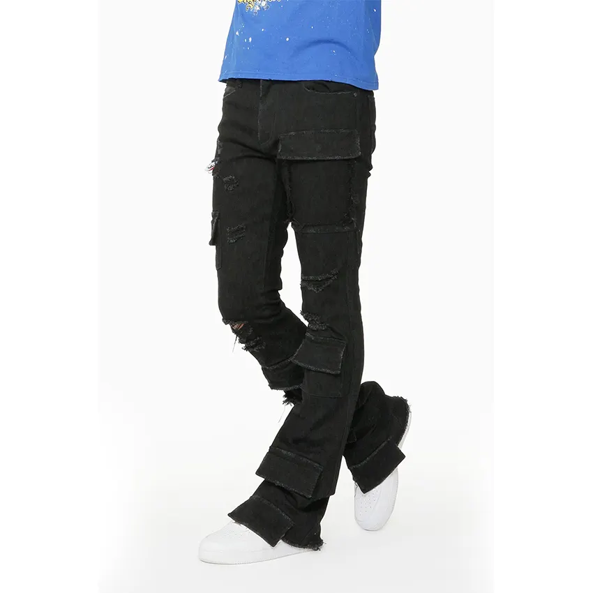 高品質ファッションパンツカジュアルカーゴスウェットパンツデニムジョガーカスタムメンズジーンズパンツ