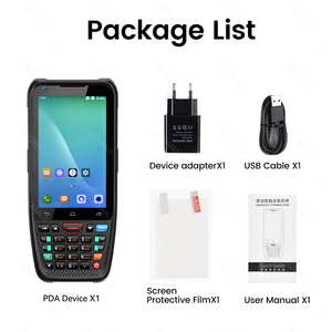 Android 10 3GB 32GB PDA Terminal de mano resistente lector NFC móvil PDA datos Escáner de código de barras Inventario Inalámbrico 4G GPS POS PDA - Product Image 6