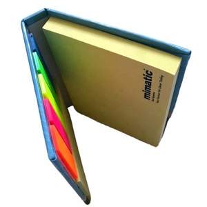 Cubo de escritorio rectangular personalizado, conjunto de notas adhesivas recicladas, promoción