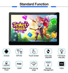 Super Thin Cheap 15inch <strong>Network</strong> <strong>Wifi</strong> Car Roof Mounted Led Lcd <strong>Monitor</strong> Full hd with Touch