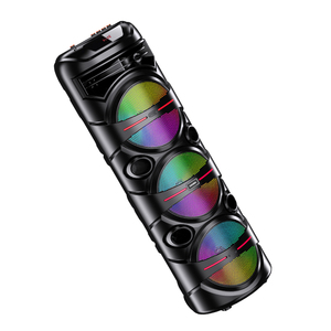 KAKUSIGA Luz Colorida 40W 3600mAh Alto-falante Sem Fio Com Microfone Conexão AUX TF TWS Alto-falante De Áudio Estéreo