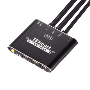 TESmart <strong>Input</strong> <strong>2</strong> Port <strong>Output</strong> <strong>1</strong> VGA <strong>KVM</strong> Switcher for Laptop VGA <strong>KVM</strong> <strong>Switch</strong> USB <strong>2</strong>.0 1080P 60Hz 2x1 VGA <strong>KVM</strong> <strong>Switch</strong>