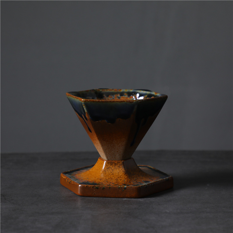 Tasse à café en diamant-style 4 (four devient bleu) 170ml