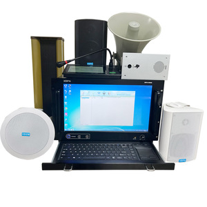 All-Digital Professional IP PA Audio-und Videosystem Terminal Leistungs verstärker Lautsprecher mikrofon unterstützt 4G/WIFI/IP-Netzwerk.