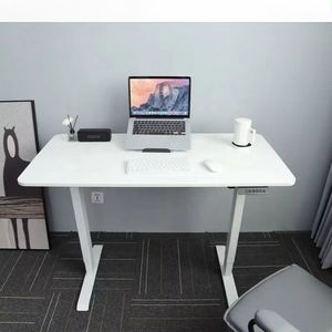 Mesa de trabajo de ordenador de oficina eléctrica de un solo motor moderna Marco de escritorio de Pie ajustable en altura para uso en el hogar y la Oficina - Product Image 1