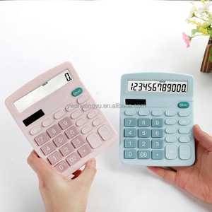 カラー電卓12ビットデュアルパワー大画面電卓ソーラー電卓ロゴのカスタマイズ - Product Image 2