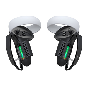 KIWI Upgrade Version Controller Grip Cover for Oculus <strong>Quest</strong> 2 Black with Replaceable Battery Opening Accessories Compatibility - Product Image 1
