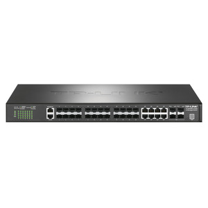 TP-LINKTL-SH5428F-Combo10Gigabit <strong>Stacked</strong> Layer 3 Switch 24SFP+8 Electrical Ports 4 Gigabit SFP+Cloud Management Enterprise Grade