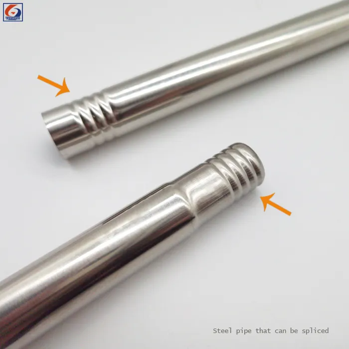 Échantillon 201 tête de vis réglable épissage hélicoïdal tuyau/tube sans soudure en acier inoxydable pour la fabrication de clôture de suspension