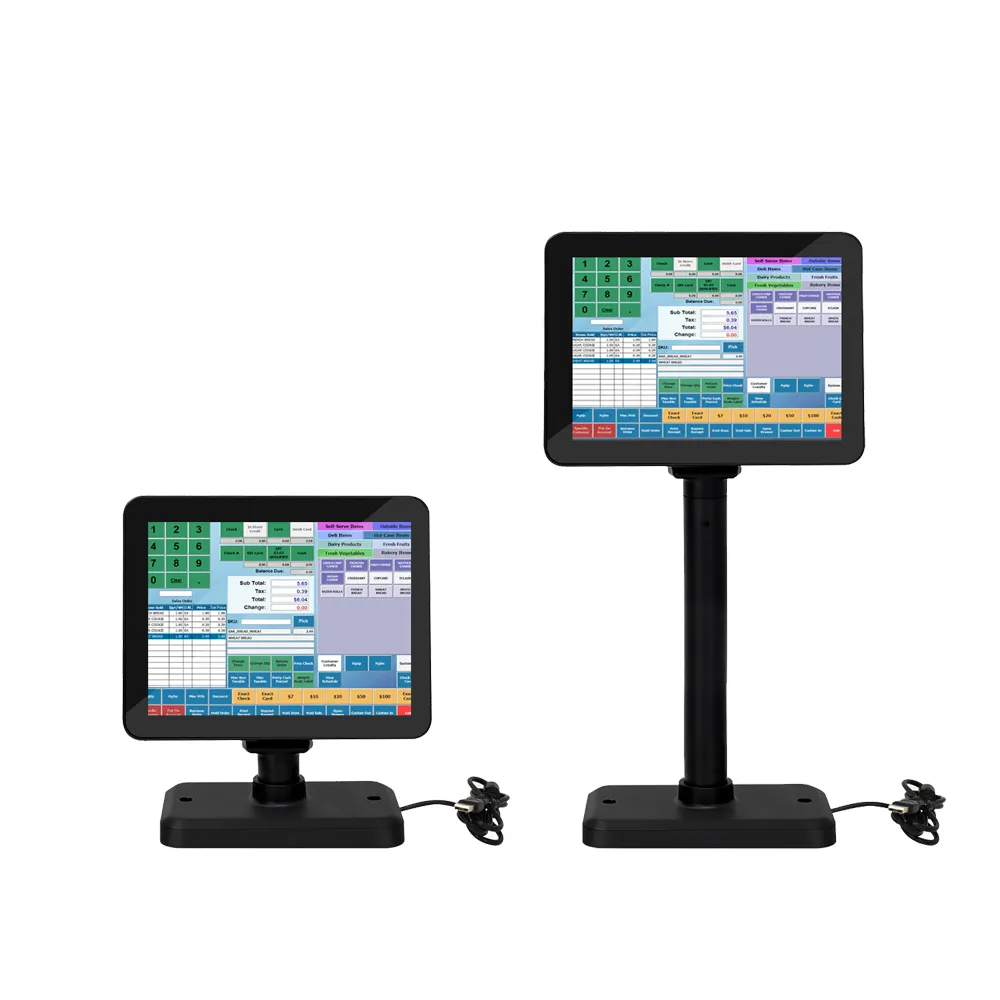 Hot Selling Retail Pos Flat Monitor 9.7 Inch Led Pos Klantendisplay Met Standaard