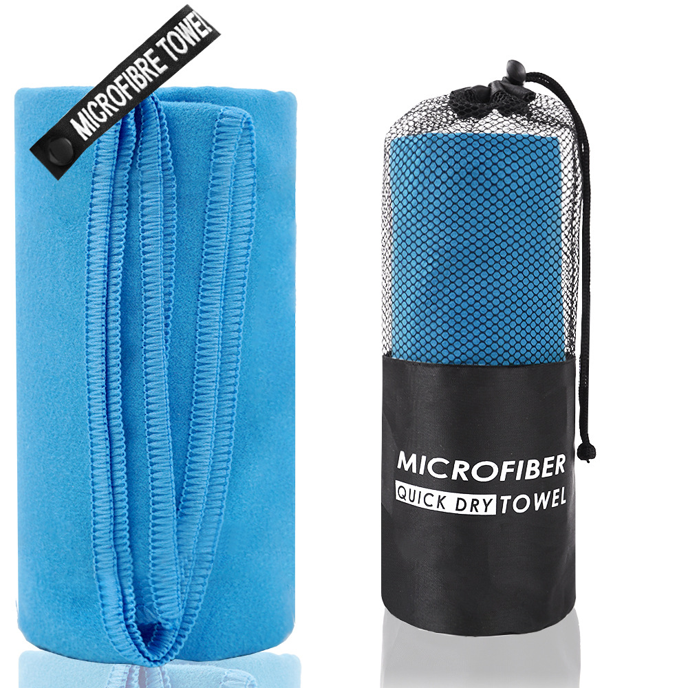 Blue cylindrical bag