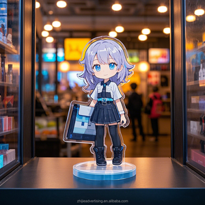 Аниме товары высокого качества на заказ акриловые часы Standee аниме персонаж Замена напечатанный прозрачный акриловый стенд - Product Image 5