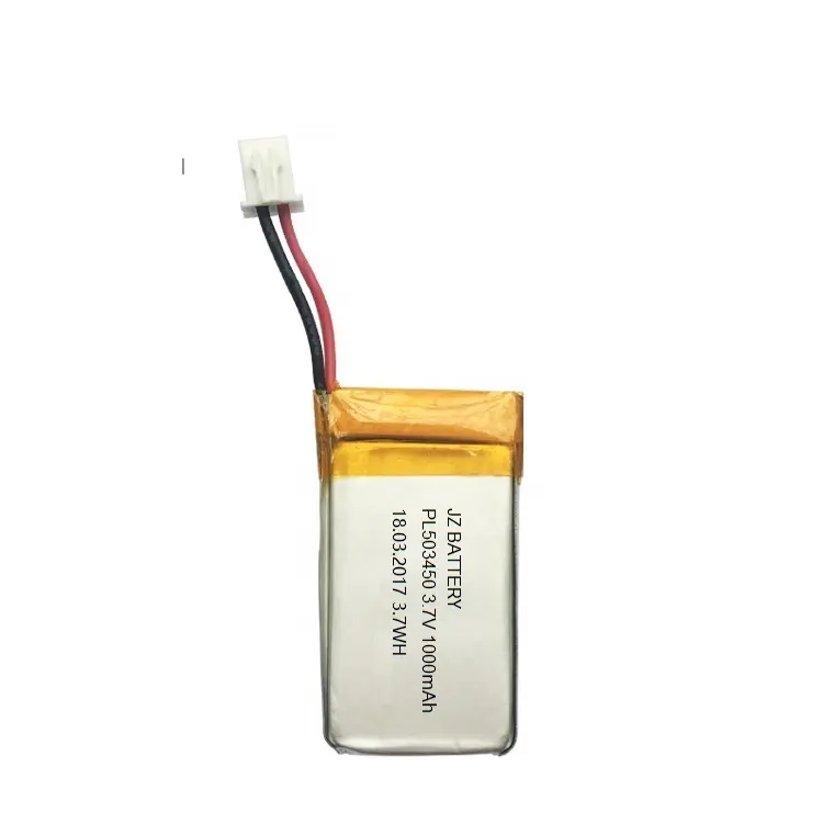 503450 3.7v 1000mah lithium polymer battery with long working time