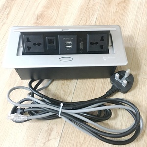 Toma de corriente Universal emergente, Hub multimedia multifunción, conexión de datos de potencia, caja para toma de sobremesa de oficina, CE 10A/16A - Product Image 1