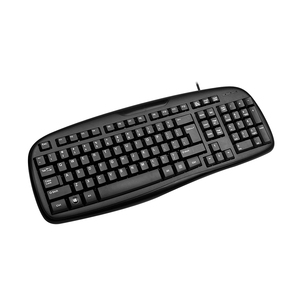 Teclado con cable de 104 teclas, para ordenador de escritorio, portátil, oficina y casa