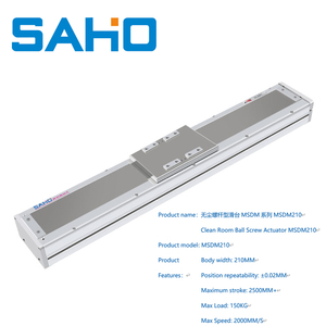 Guía de riel lineal eléctrica, tornillo de bola de 200mm, MSDM210, carga de etapa deslizante, Base de Motor Nema 23 de 250kg para eje Z CNC DIY - Product Image 2