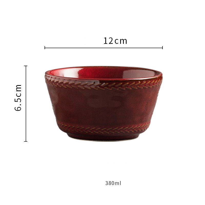 Cuenco rojo-12cm
