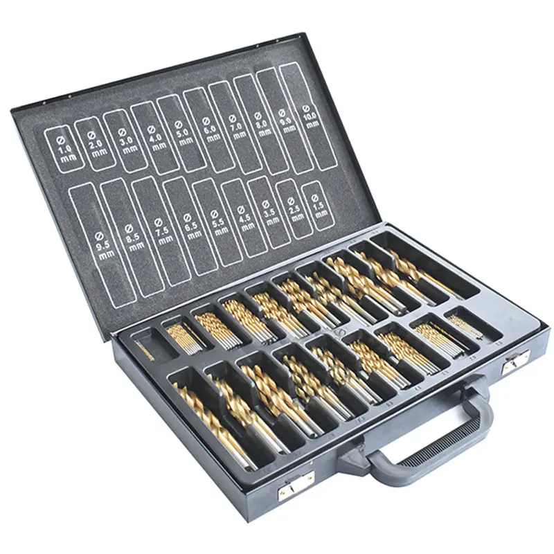 DAMING 170-teilige HSS-Bohrer Set 1-10mm Qualitäts bohrer in Metall gehäuse bohrer mit einstellbarer Kraft drehung