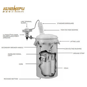 KUNB fabbrica di 167 Kva monofase trasformatore per sempre tipo secco 10KV ingresso 380V uscita fatta di rame di alta qualità - Product Image 6