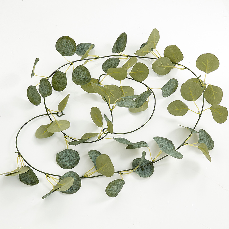 2m soft vine three-pronged pure leaves