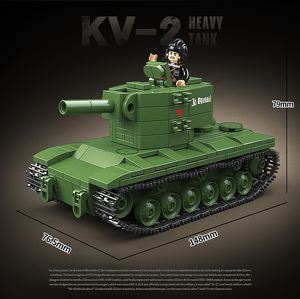 Army Building Blocks KV2 Heavy Panzer <strong>Soviet</strong> Tank <strong>Toy</strong> Bricks Set Military Brick Building <strong>Toy</strong> for World War 2 - Product Image 4