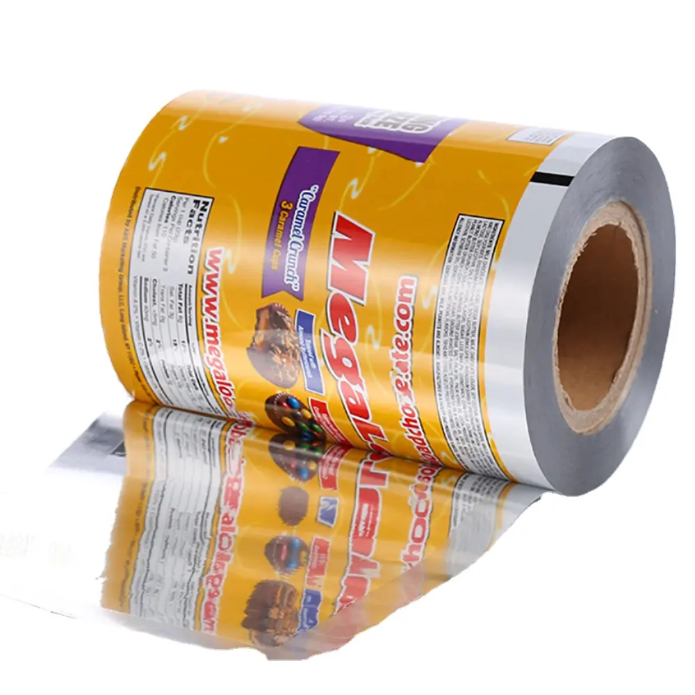 कस्टम मुद्रित बहु-परत टुकड़े टुकड़े में फिल्म के लिए चाय केले के चिप्स Popsicle पैकिंग पाउच फिल्म रोल के लिए ऑटो-पैकेजिंग मशीन