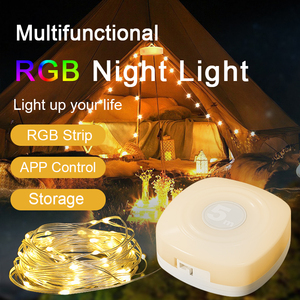 Luz de camping multifuncional Color cálido Led Luz de camping al aire libre Luces de cadena de camping - Product Image 5