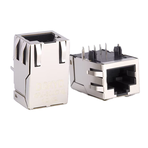 Cat5/Cat5e 10-PIN Cat6ขั้วต่อโมดูลาร์โลหะหุ้มฉนวนแจ็คทันสมัยพร้อมหม้อแปลง RJ45ขั้วต่ออีเทอร์เน็ต PCB - Product Image 1