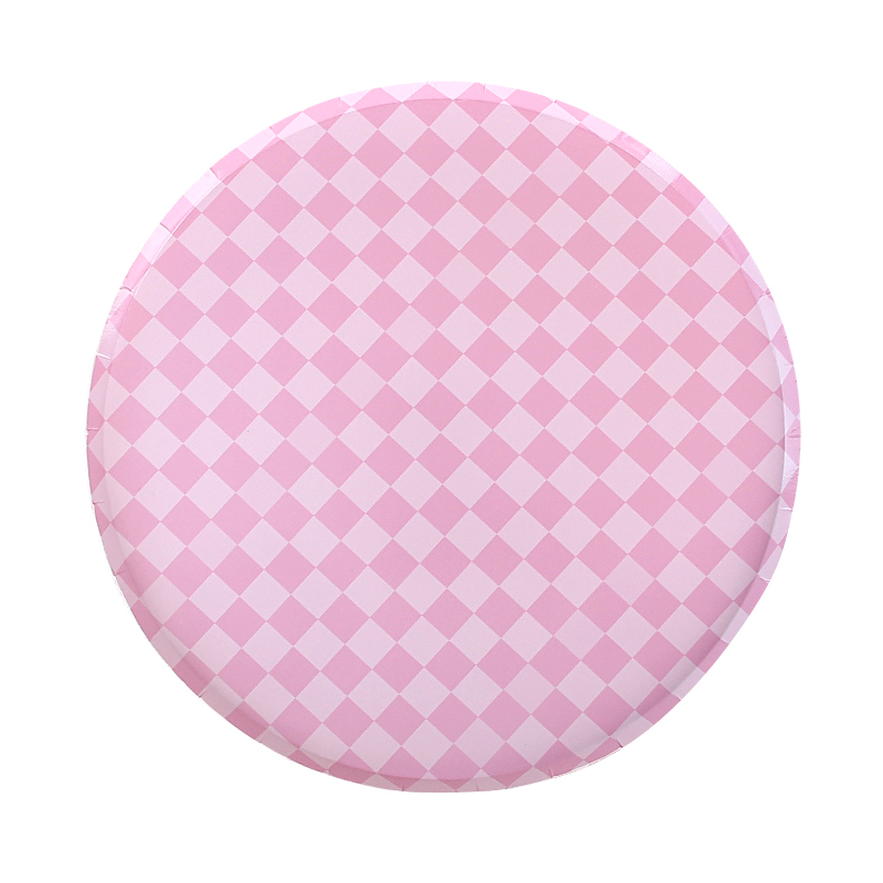 Rosa, 8 platos de 9 pulgadas