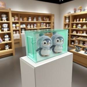Espositore acrilico impilabile personalizzato per figure di Labubu ripiano di assemblaggio modulare Pop Mart da collezione - Product Image 1