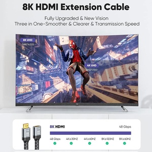 Kabel 8K 60Hz 4K 120Hz 48Gbps 18Gbps HDMI 21 20 Male to Female Extension Cable Adapter M F 0.5M 1M 1.5M 2M 3M 5M for Monitor