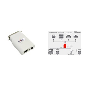 Silex Technology SX-PS-3200P <strong>Network</strong> Print Server LAN (10/100 Mbit/s), Parallel (IEEE 1284) (940910087840) - Product Image 1