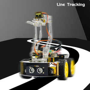 Robot mecánico con brazo para Arduino, Robot de coche inteligente de fábrica, OEM 4WD
