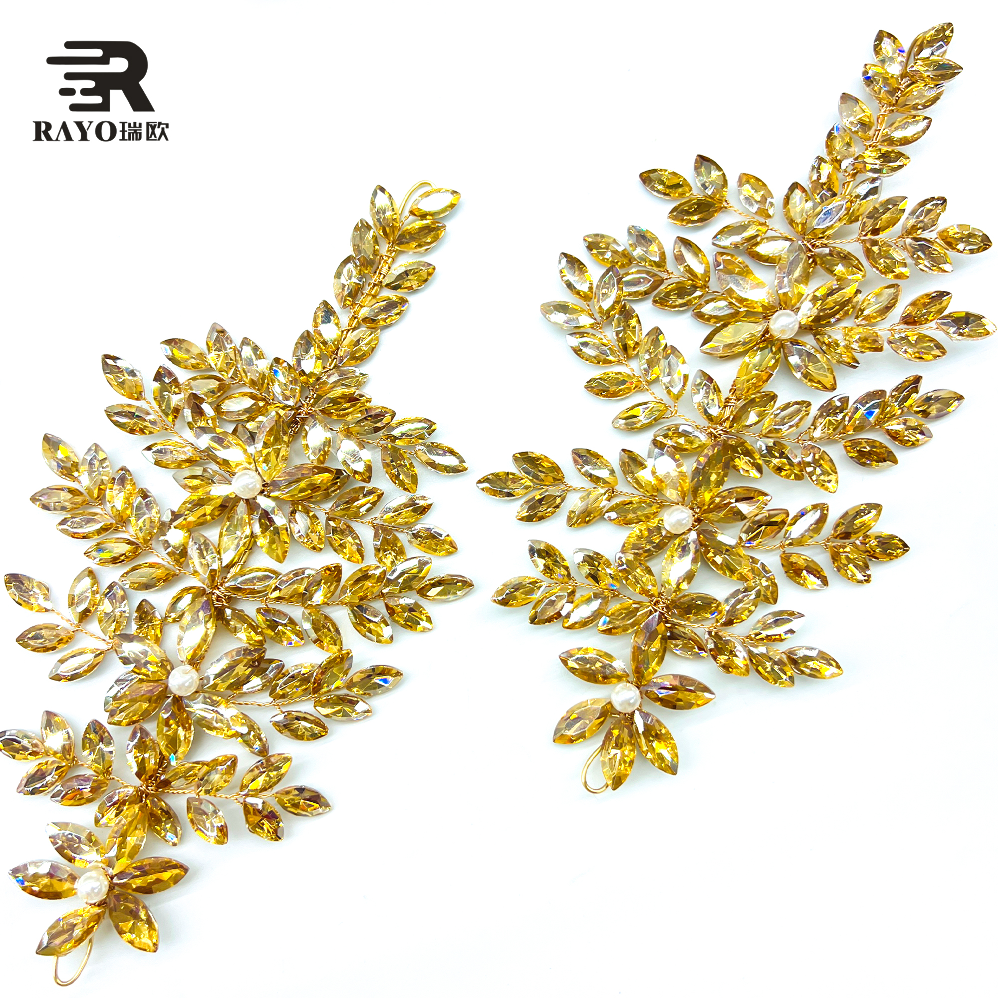 Gold base with citrine-02