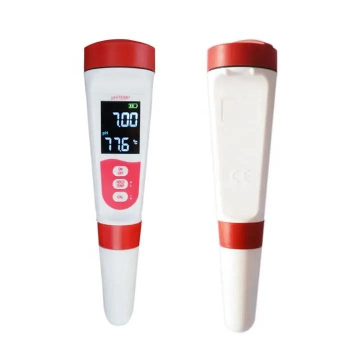 Medidor de PH/temperatura 2 en 1 con pluma de prueba de calidad del agua Digital LCD para acuario Spa pecera