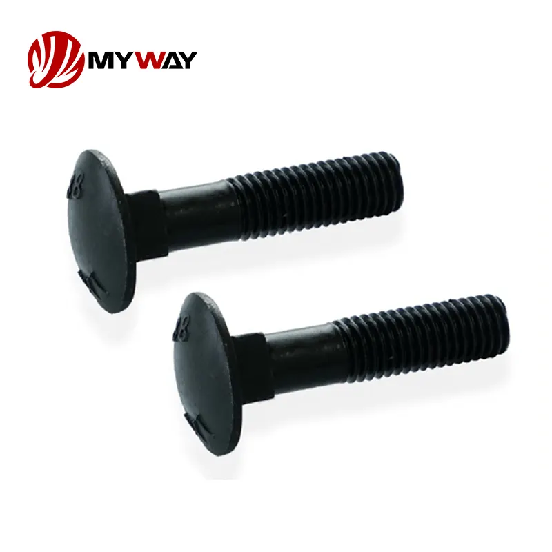 Hochfeste DIN 603 Schlittens ch raube und Mutter ANSI-Schrauben Klasse 4.8/6.8/8.8 M4-M12 Rundkopf Black Square Neck Carriage Bolt