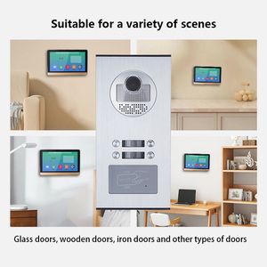 Pantalla táctil Tuya IP Intercom Video Door Phone Apartamento Sistema de videoportero con cable - Product Image 4