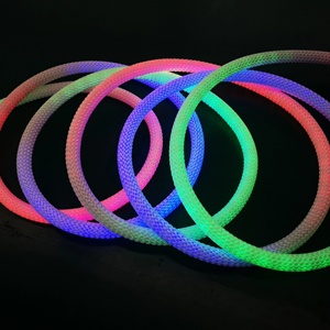 360 Degree Luminous Flexible Fabric Neon <strong>LED</strong> Strip Light Round WS2812B WS2811 5V - Product Image 1