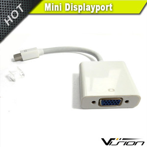 Adaptador Mini DP a VGA-Mini Display Port a VGA-Plomo de 15CM