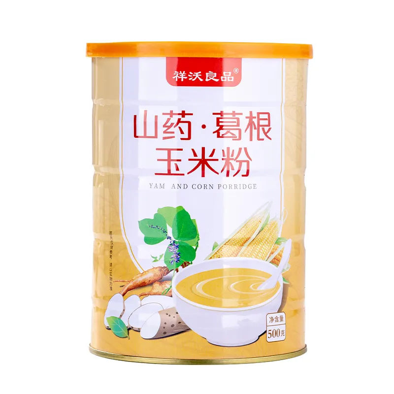 500g comida rápida bebida instantánea pasta de maíz desayuno Congee cereales kudzu ñame chino pasta de maíz