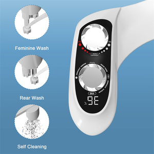 Taşınabilir bide elektrikli çift meme kendini temizleme sıcak ve soğuk bide eki düşük pil tüketimi sıcaklık göstergesi - Product Image 2