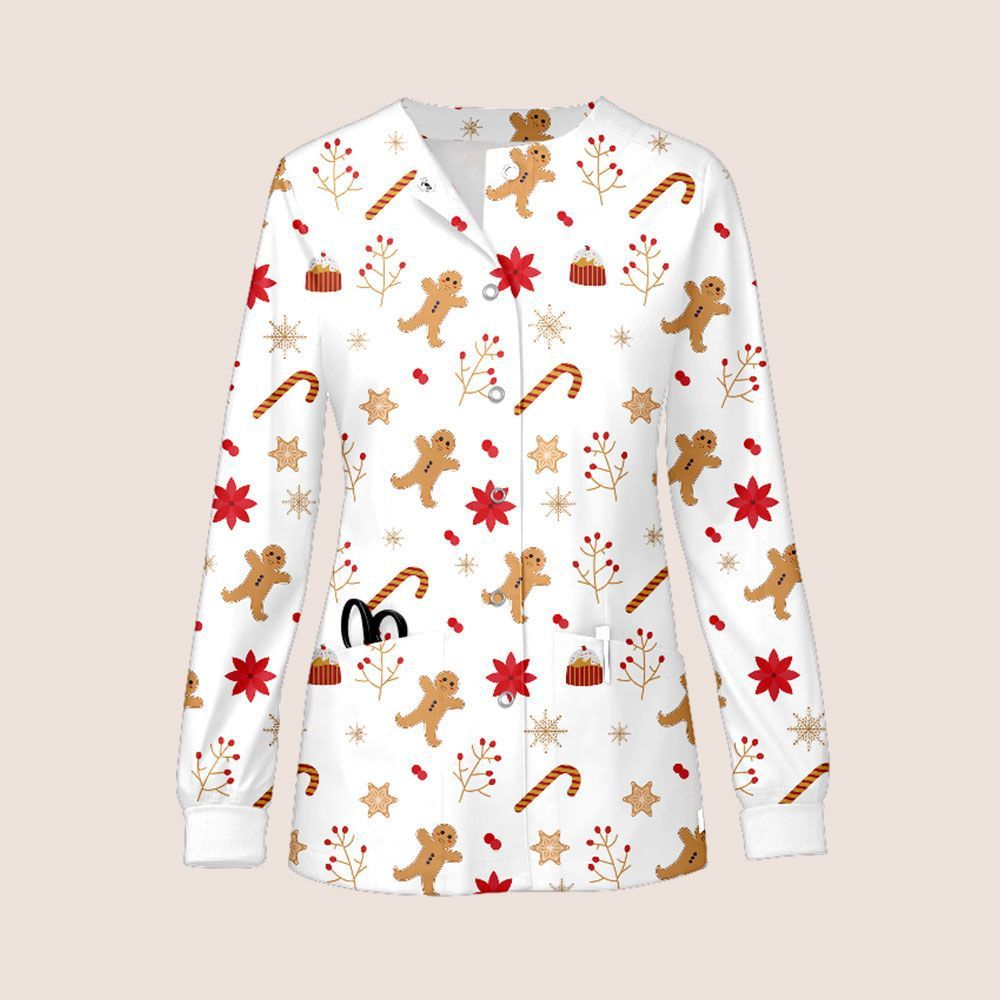 82028 white christmas flower top