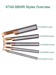 Darbeye dayanıklı Tungsten çelik iç kanal açma kesici KT40 için CNC torna-SBWR küçük delik delme aracı - Product Image 4