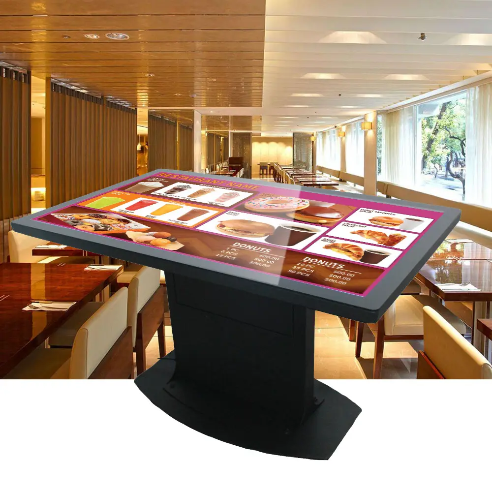 Grand écran tactile lcd étanche, pour table basse, livraison gratuite