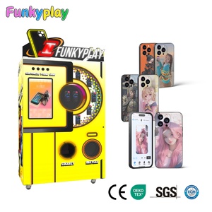 Funkyplay sân trượt băng trong nhà trường hợp điện thoại trong suốt Máy bán hàng tự động với thiết kế theo chủ đề băng vui nhộn và cạnh LED - Product Image 4