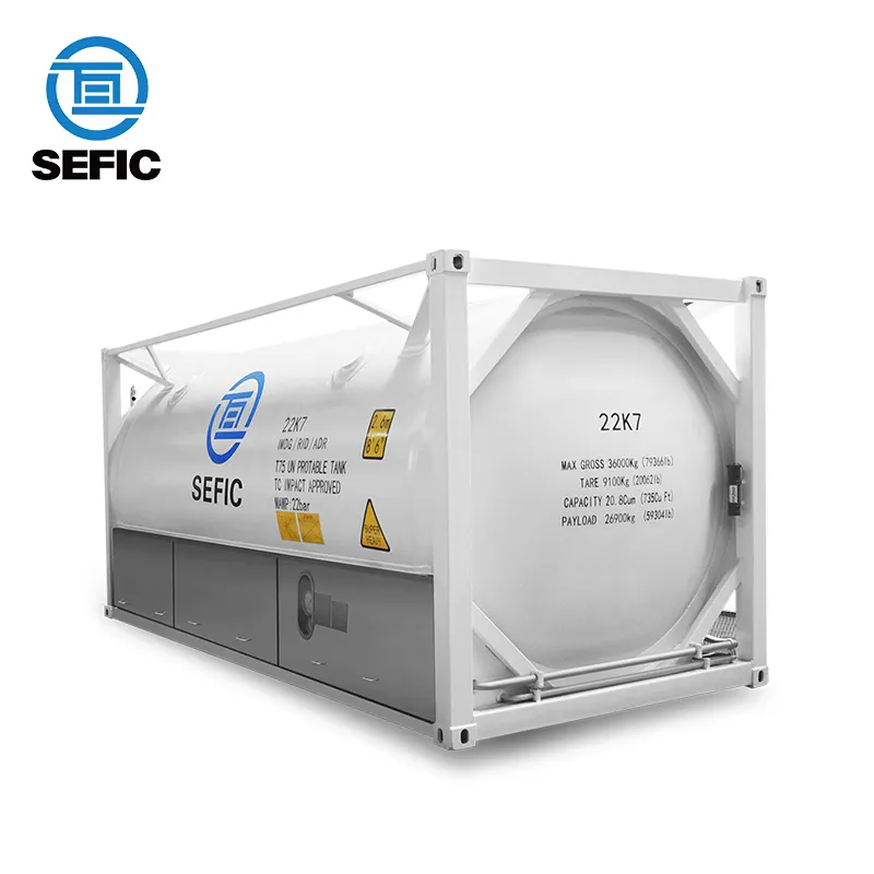 공장 판매 고품질 20 피트 극저온 ASME 표준 T75 ISO 탱크 컨테이너