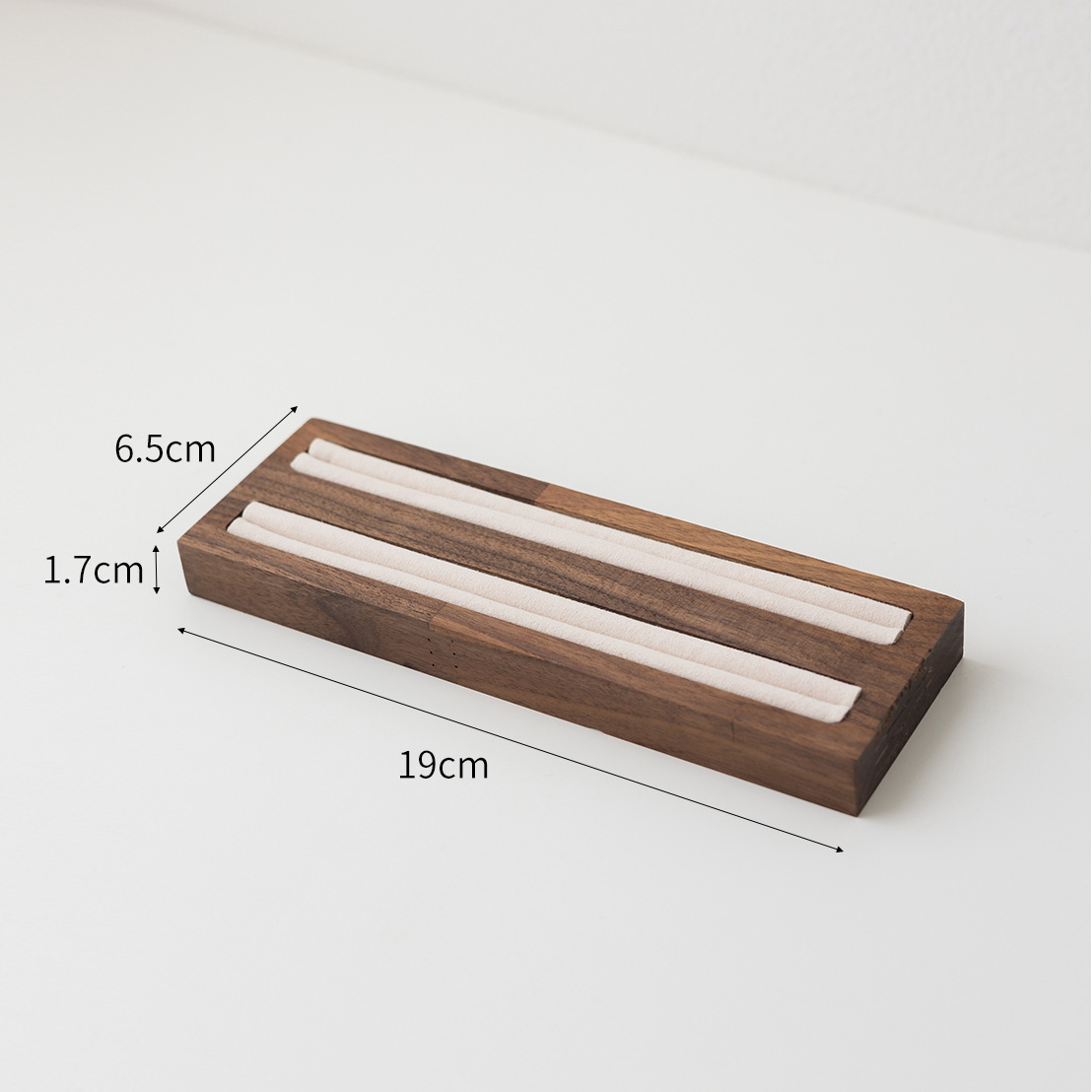 Walnut wood velvet, 2 grooves