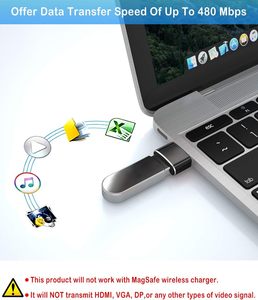 4包C型母到公充电器转换器USB到USB C适配器，适用于苹果手表Ultra iWatch 8 7、苹果手机15 14 13 12 - Product Image 6